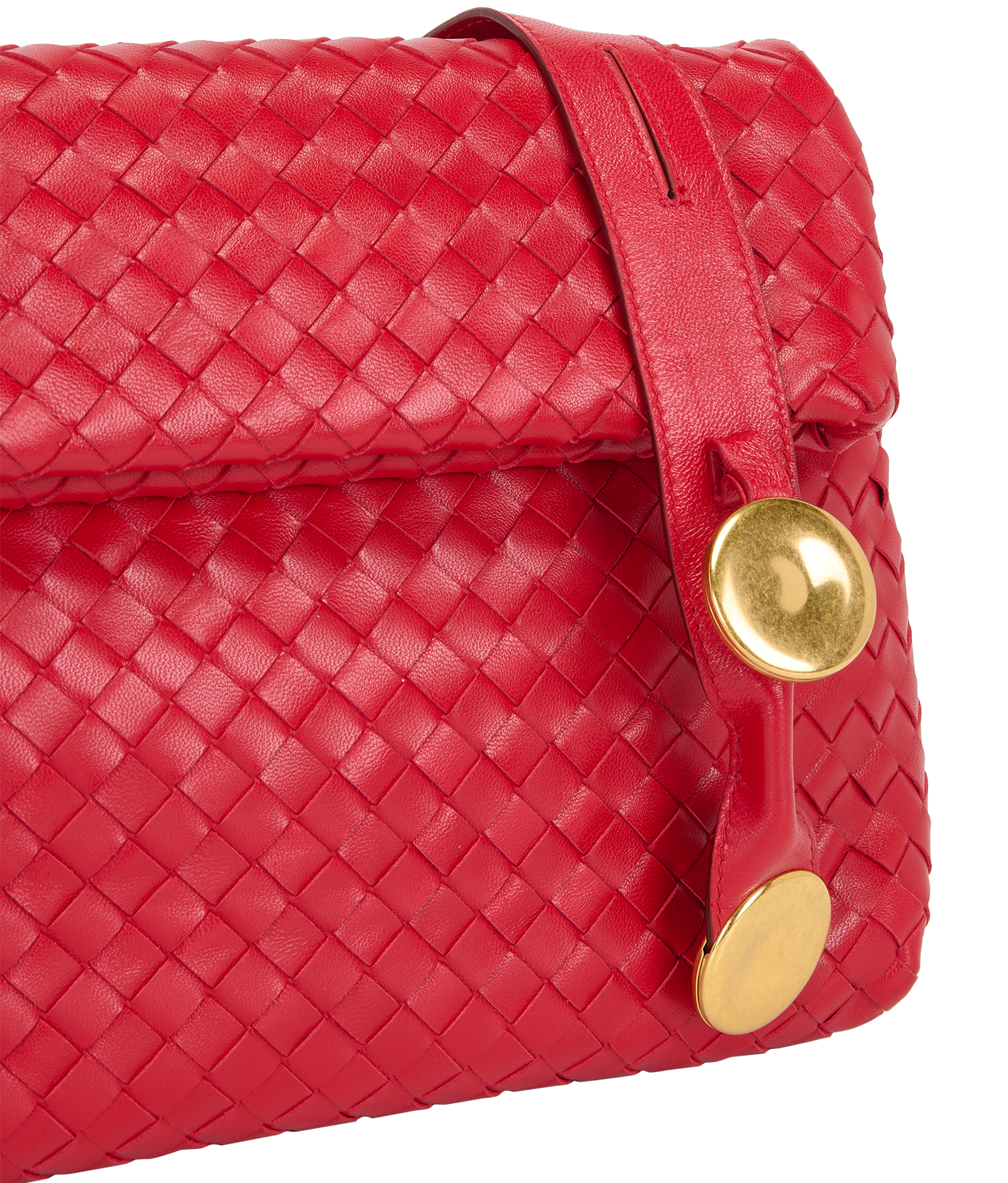 Intrecciato The Fold Bag, &pound;795, Handbags, Red, Leather, Other view